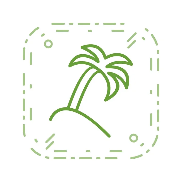 Illusztráció Palm Tree Icon — Stock Fotó