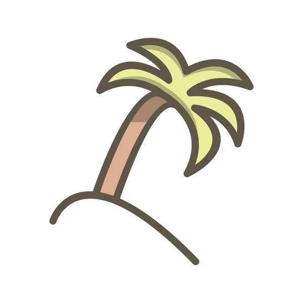 Illustration Palm Tree Icon — Stock Photo, Image