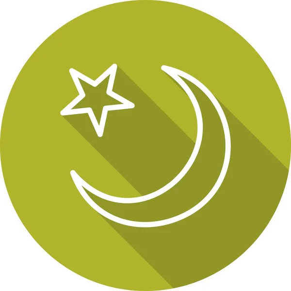 Illustration Moon simgesi — Stok fotoğraf