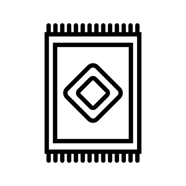 Illusztráció szőnyeg ikon — Stock Fotó