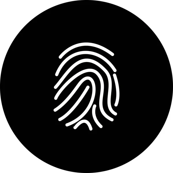 Ilustração Finger Print Icon — Fotografia de Stock