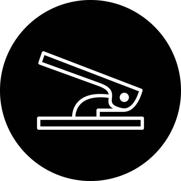 Icono de perforador de agujero de ilustración —  Fotos de Stock