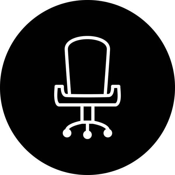Illustratie bureaustoel icoon — Stockfoto