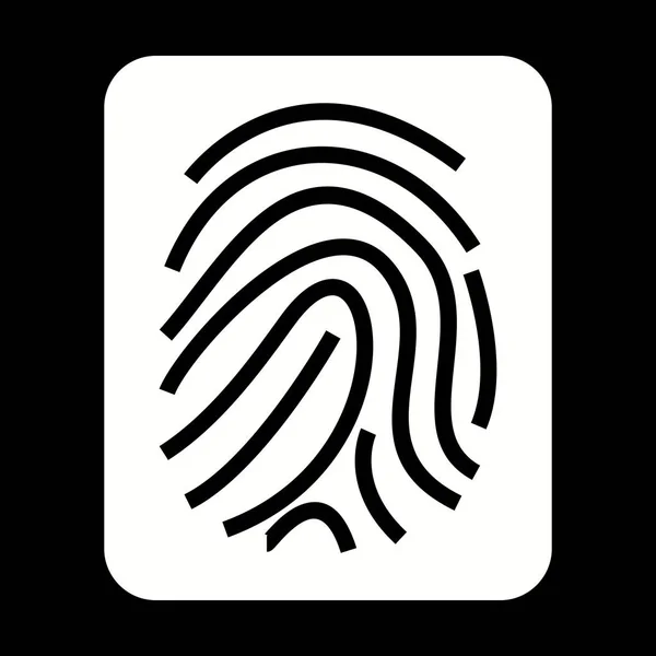 Ikona ilustracji odcisk palca — Zdjęcie stockowe