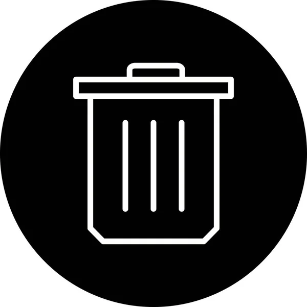 Illustration Trash Ikone — Stockfoto