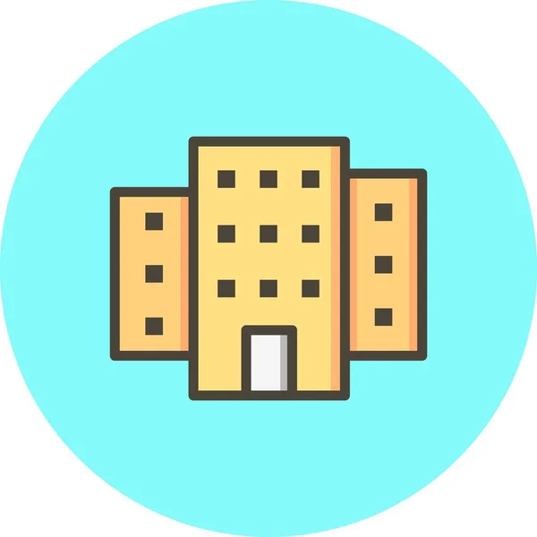 Illustration  Building Icon — Stock Photo, Image