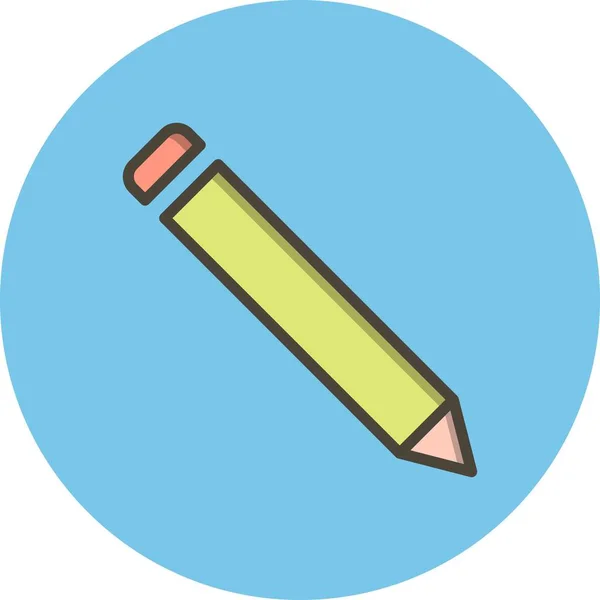 Illustration Pencil Icon — Stock Photo, Image