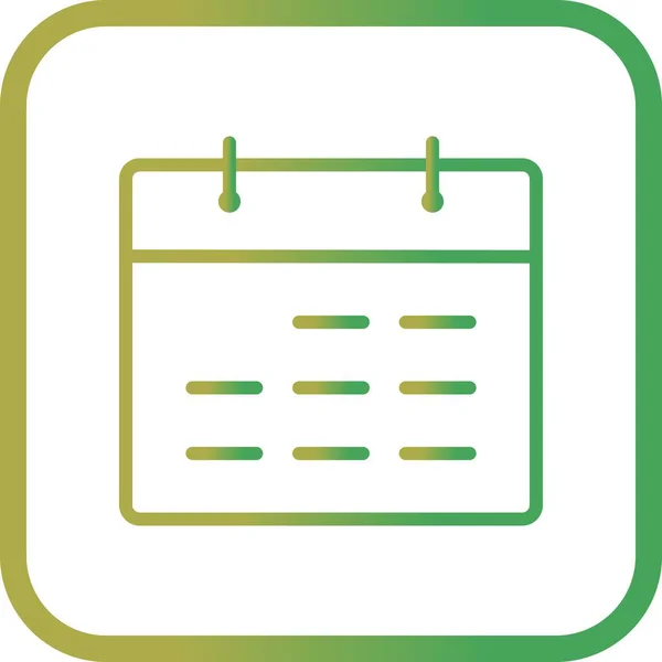 Illustration  Calendar Icon — Stock Photo, Image