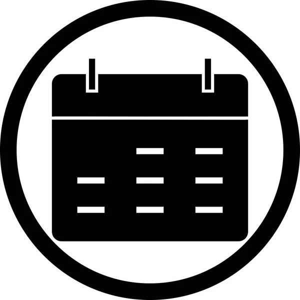 Ícone do calendário de ilustração — Fotografia de Stock