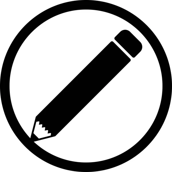 Illustration Bleistift-Symbol — Stockfoto