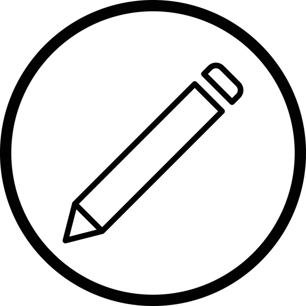 Ikona ilustracja ołówek — Zdjęcie stockowe