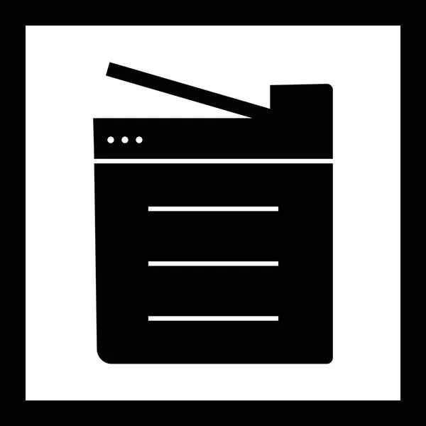 Illustration  Copy Machine Icon — Stock Photo, Image