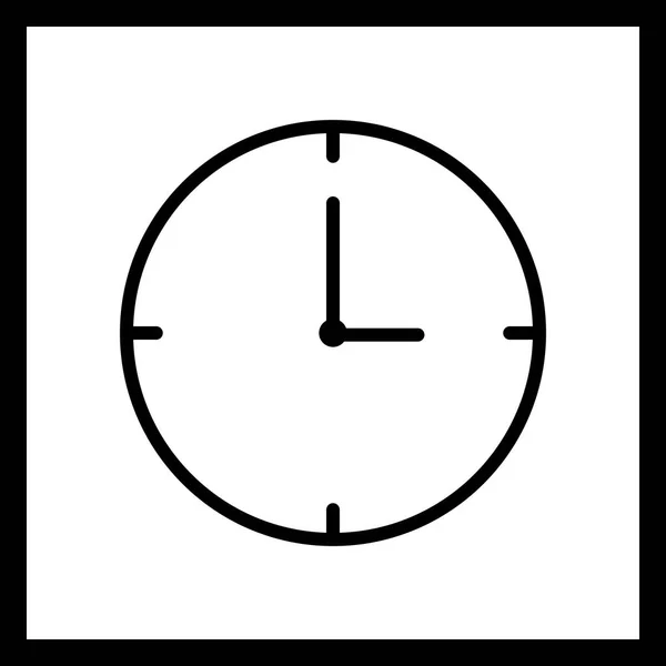 Icono del reloj de ilustración — Foto de Stock