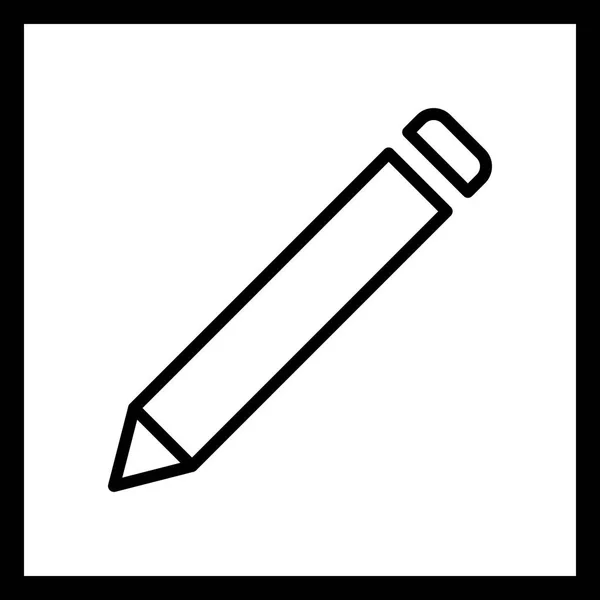 Illustration Bleistift-Symbol — Stockfoto