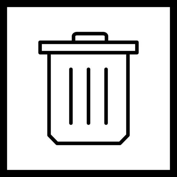 Illustration Trash Ikone — Stockfoto