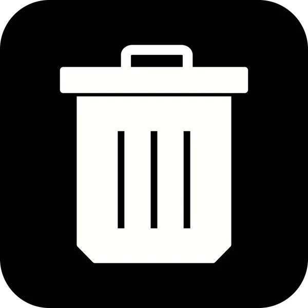 Illustration Trash Ikone — Stockfoto