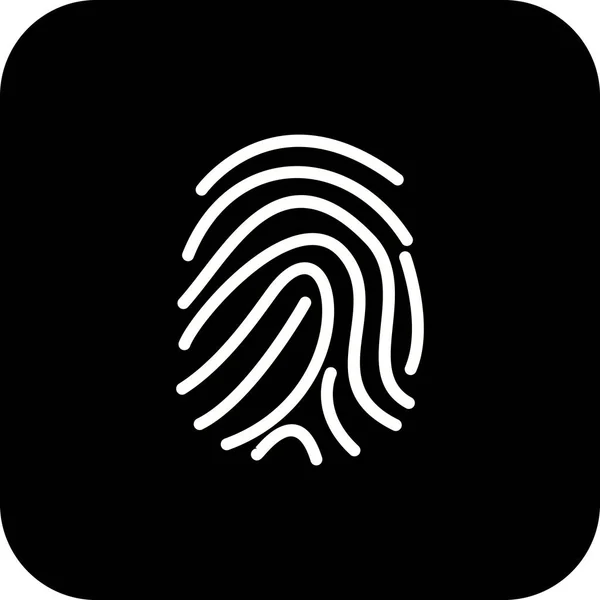 Ilustração Finger Print Icon — Fotografia de Stock