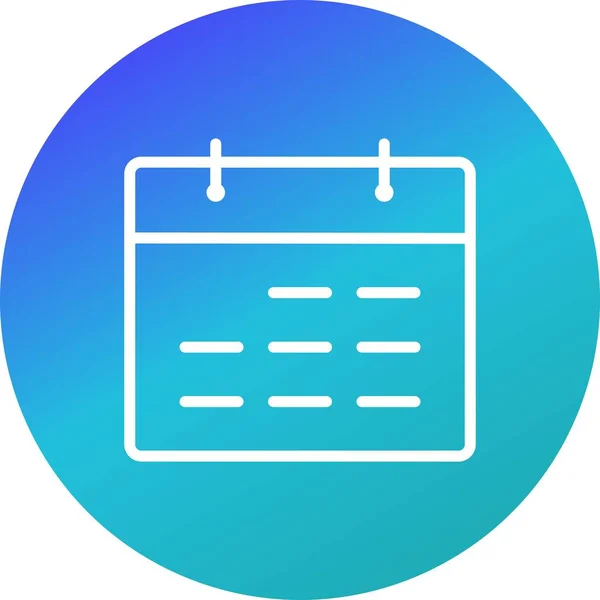 Illustration Calendar Icon — Stock Photo, Image