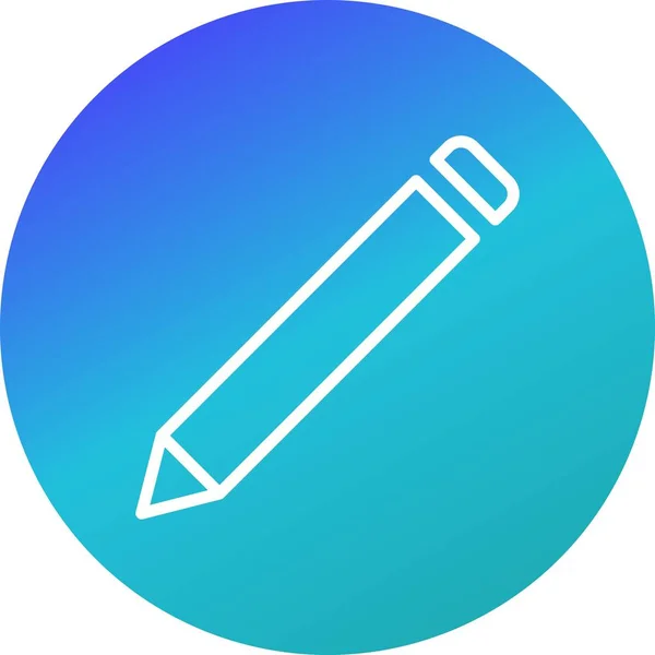 Illustrazione icona a matita — Foto Stock