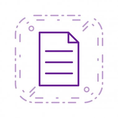 Illustration post it simgesi  