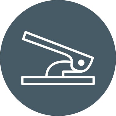 İllüstrasyon delik puncher simgesi