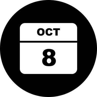 8 Ekim tek günlük takvimde tarih