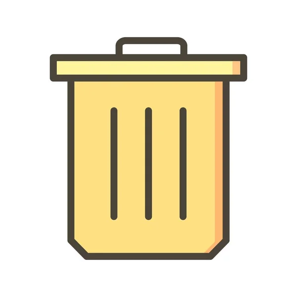 Illustrazione icona del cestino — Foto Stock
