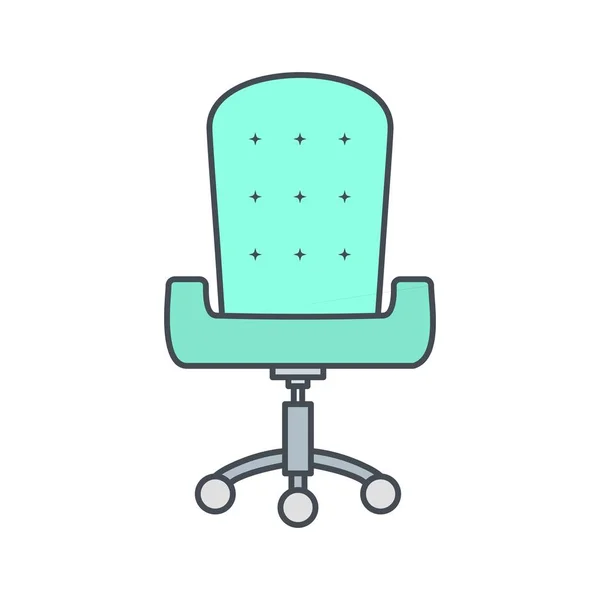 İllüstrasyon ofis koltuğu simgesi — Stok fotoğraf