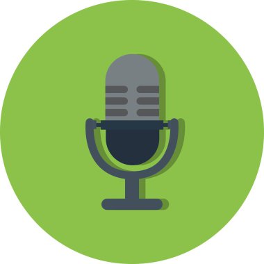 İllüstrasyon Mikrofon Simgesi 