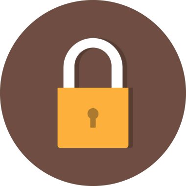 İllüstrasyon Asma Kilit Simgesi