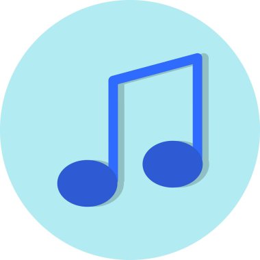 İllüstrasyon Müzik Nota Simgesi