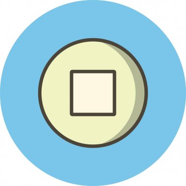 İllüstrasyon Dur Simgesi