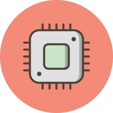 İllüstrasyon İşlemci Simgesi