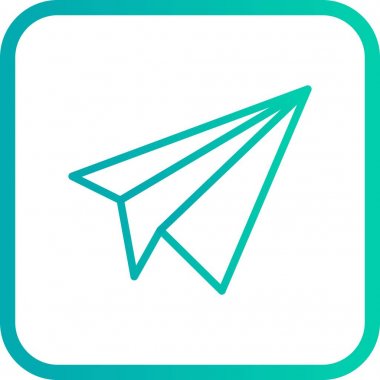 İllüstrasyon Kağıt Düzlem Simgesi