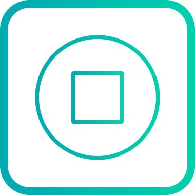 İllüstrasyon Dur Simgesi