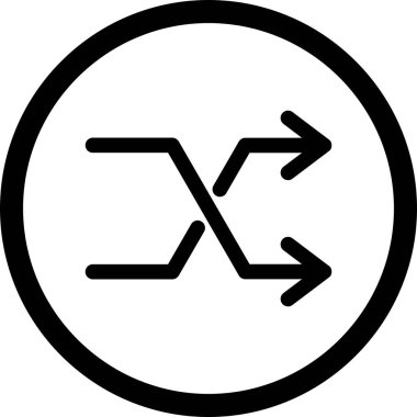 İllüstrasyon Shuffle Simgesi