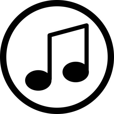 İllüstrasyon Müzik Nota Simgesi