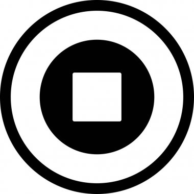 İllüstrasyon Dur Simgesi