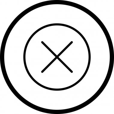 İllüstrasyon İptal Simgesi