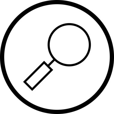 İllüstrasyon Büyüteç Simgesi