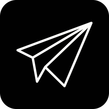 İllüstrasyon Kağıt Düzlem Simgesi