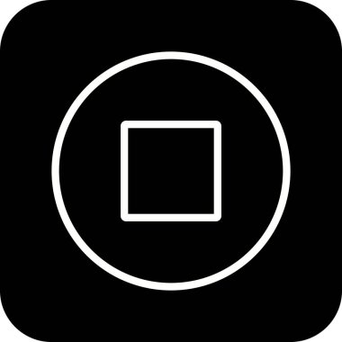 İllüstrasyon Dur Simgesi