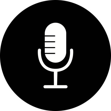 İllüstrasyon Mikrofon Simgesi 