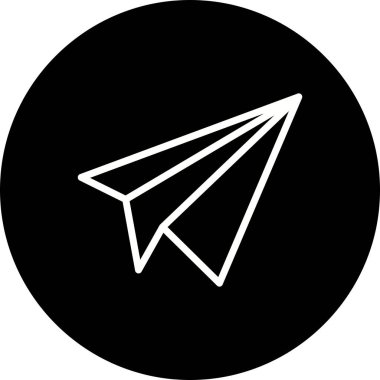 İllüstrasyon Kağıt Düzlem Simgesi