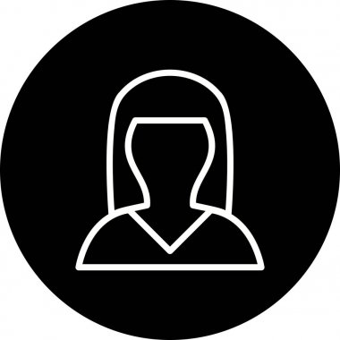 İllüstrasyon Kadın Avatar Simgesi