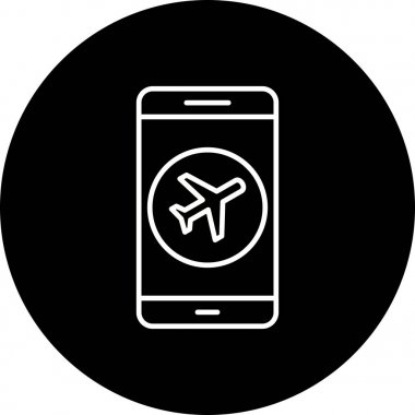 İllüstrasyon Uçak modu mobil uygulama simgesi