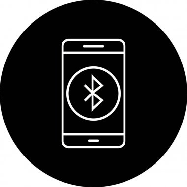 İllüstrasyon Bluetooth mobil uygulama simgesi