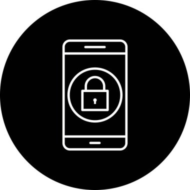 Çizim kilidi mobil uygulama simgesi