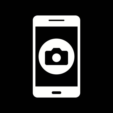 Illustration kamera mobil uygulama simgesi