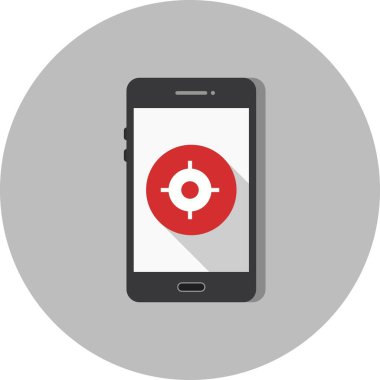 İllüstrasyon GPS Mobil uygulama simgesi